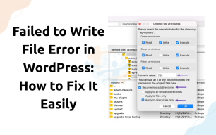 failed to write file